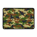 Military Green Camouflage Print Kitchen Mat