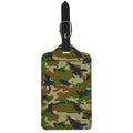 Military Green Camouflage Print Luggage Tag