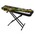 Military Green Camouflage Print Piano Keyboard Cover