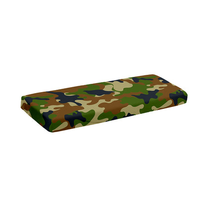 Military Green Camouflage Print Piano Keyboard Cover