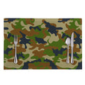 Military Green Camouflage Print Placemat