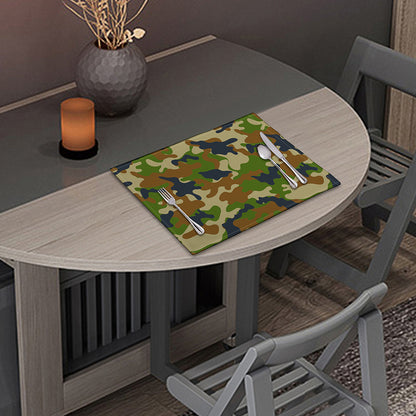 Military Green Camouflage Print Placemat