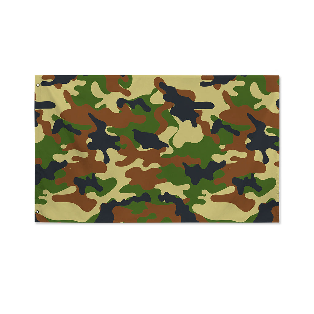 Military Green Camouflage Print Polyester Flag