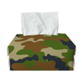 Military Green Camouflage Print Rectangle Tissue Box Cover