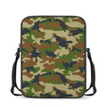 Military Green Camouflage Print Rectangular Crossbody Bag