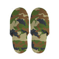 Military Green Camouflage Print Slippers