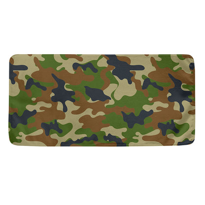 Military Green Camouflage Print Towel