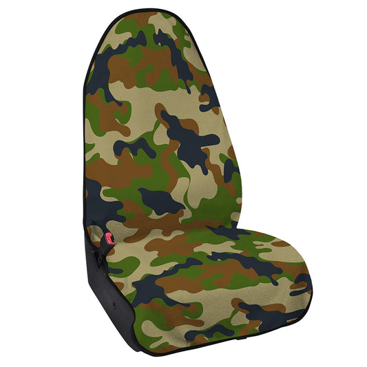 Military Green Camouflage Print Waterproof Car Seat Cover