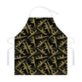 Military Guns Pattern Print Adjustable Apron