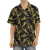 Military Guns Pattern Print Aloha Shirt