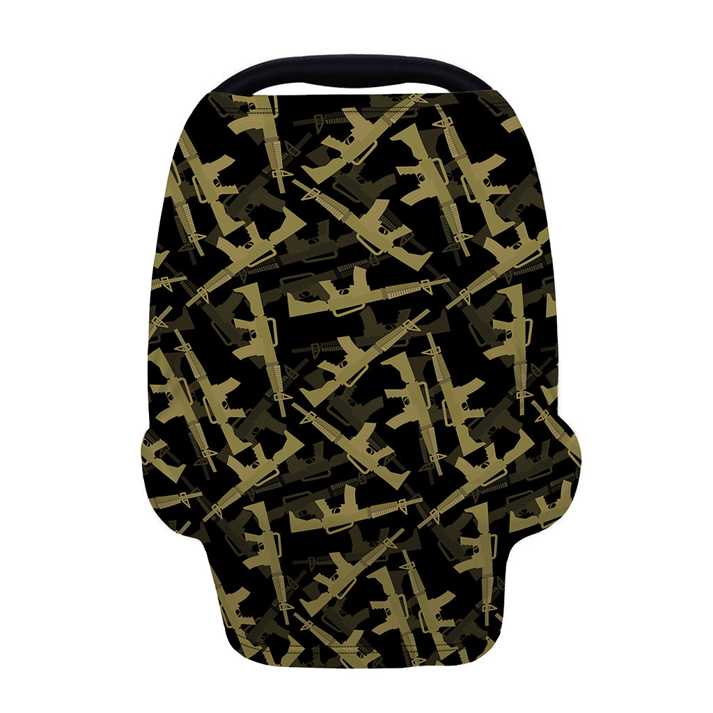Military Guns Pattern Print Baby Seat Cover