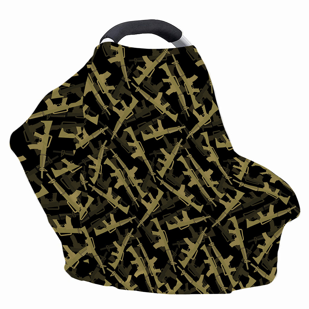Military Guns Pattern Print Baby Seat Cover