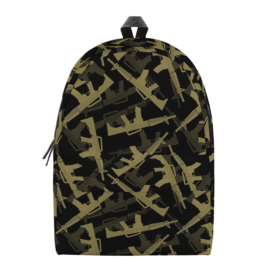Military Guns Pattern Print Backpack