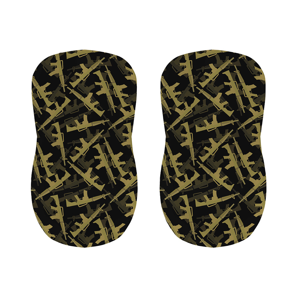 Military Guns Pattern Print Bar Stool Covers