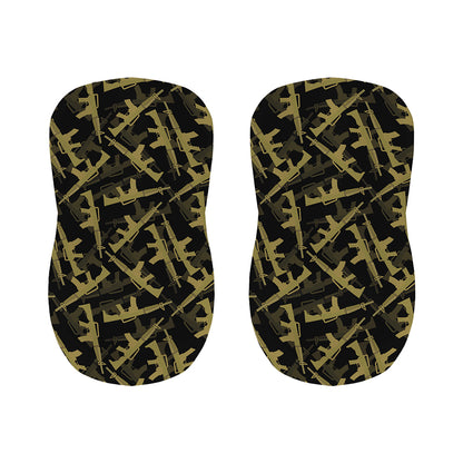 Military Guns Pattern Print Bar Stool Covers