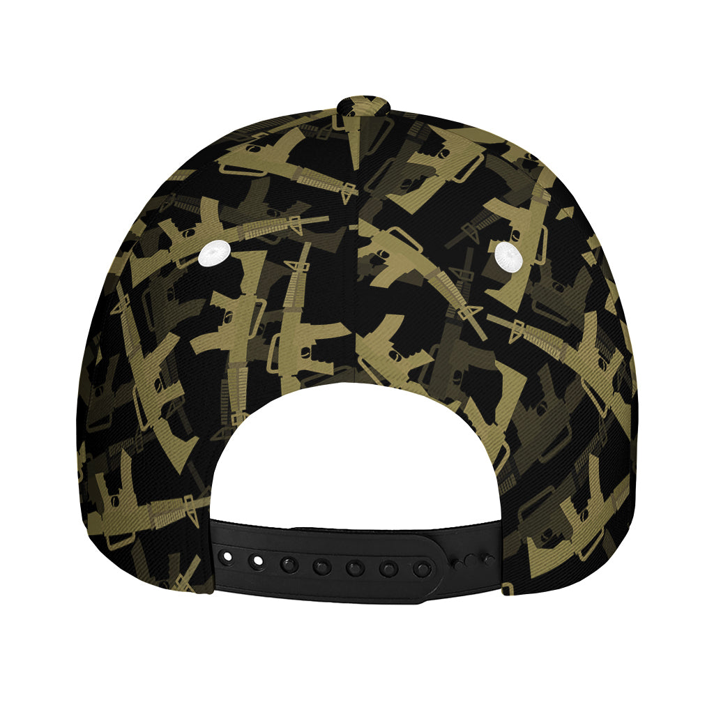 Military Guns Pattern Print Baseball Cap