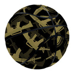 Military Guns Pattern Print Basketball