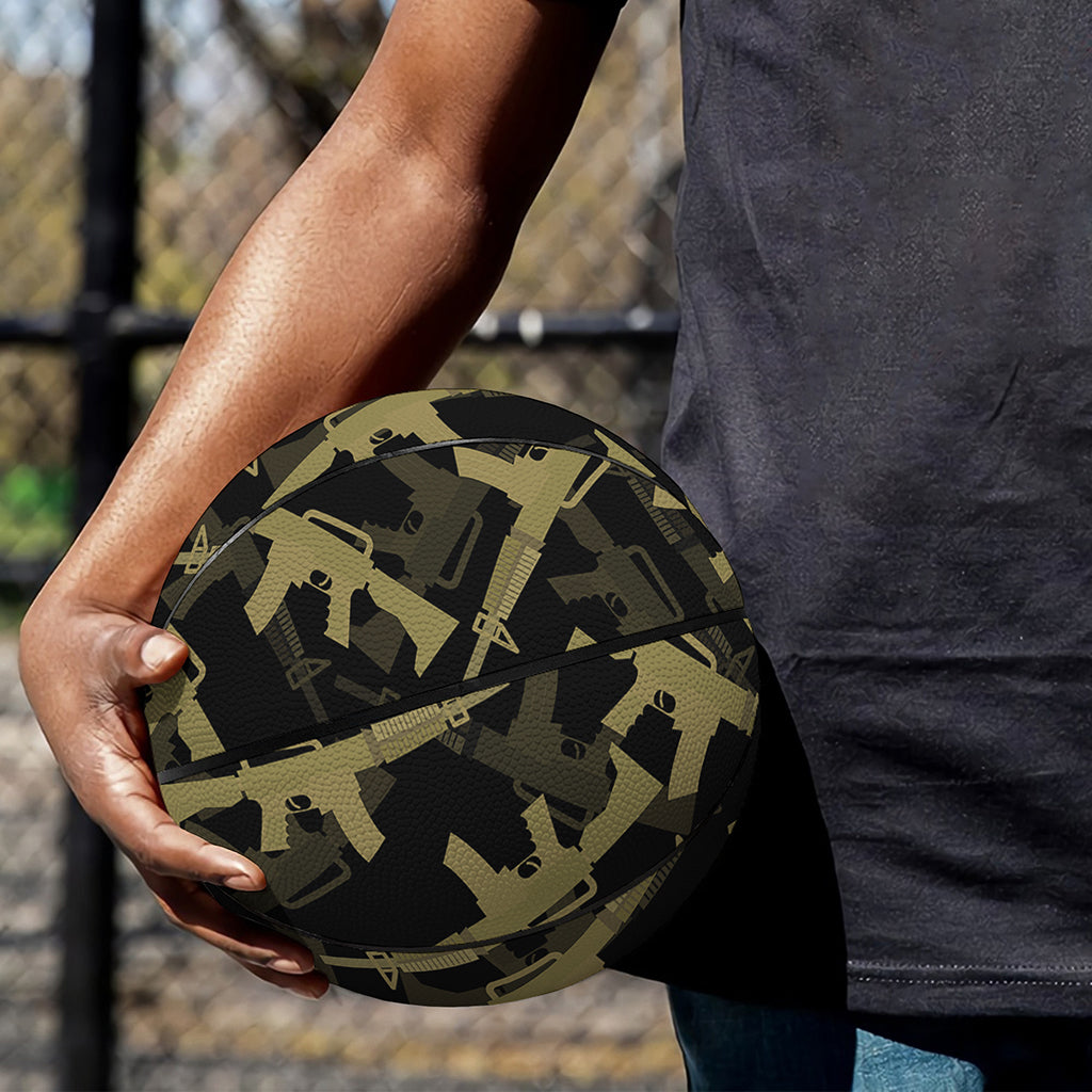 Military Guns Pattern Print Basketball