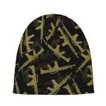 Military Guns Pattern Print Beanie
