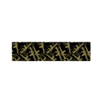 Military Guns Pattern Print Bed Runner