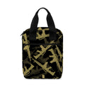 Military Guns Pattern Print Bible Tote Bag
