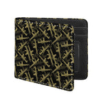 Military Guns Pattern Print Bifold Wallet