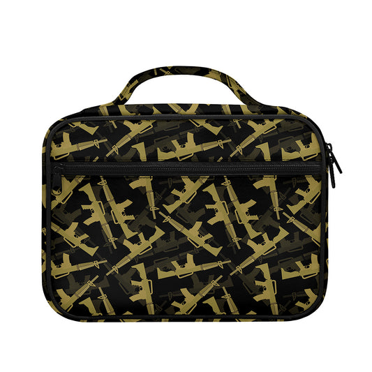 Military Guns Pattern Print Briefcase Bible Bag