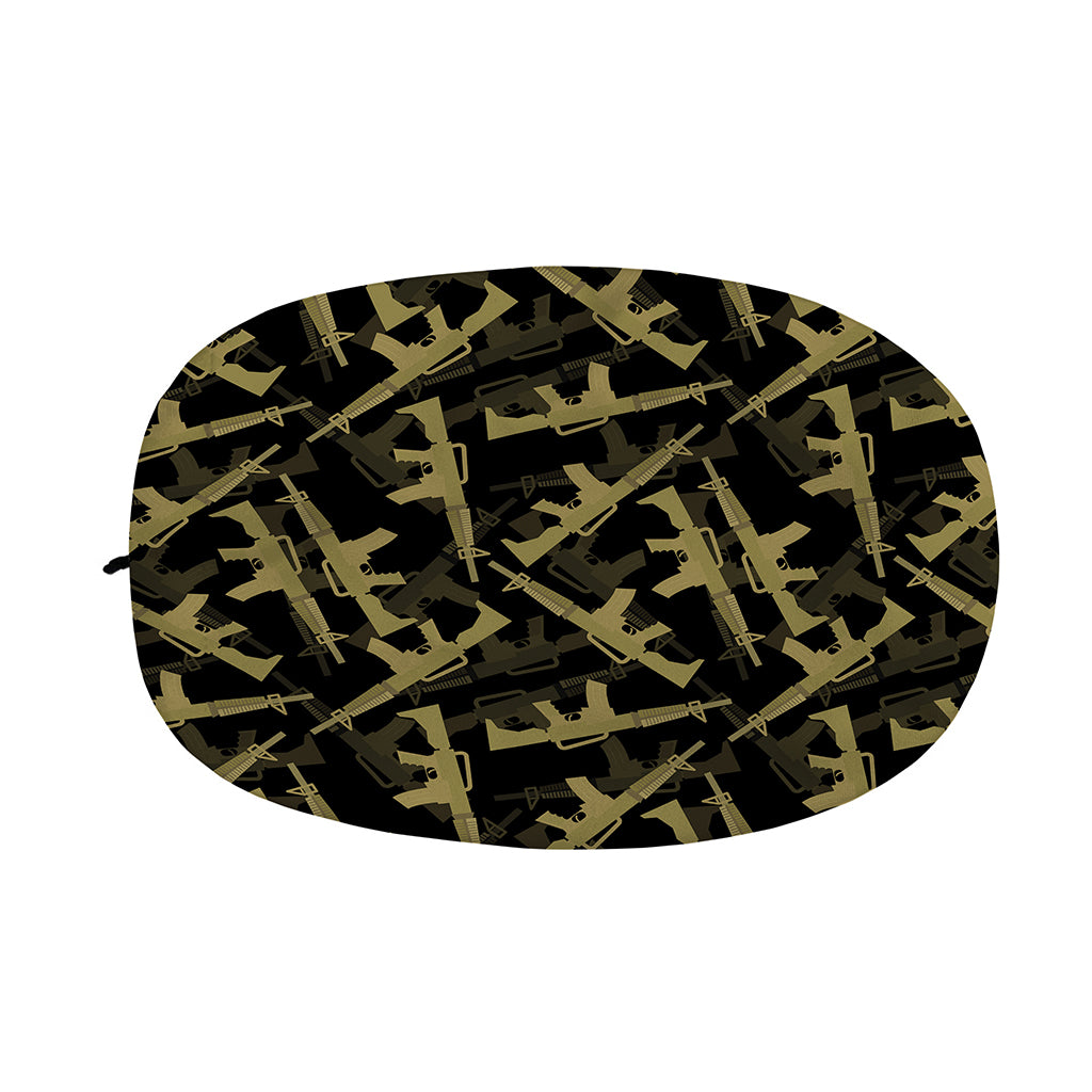 Military Guns Pattern Print Car Side Mirror Covers