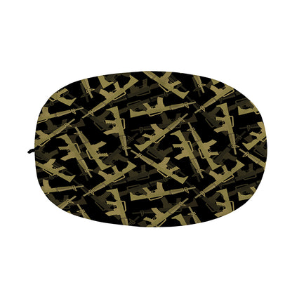 Military Guns Pattern Print Car Side Mirror Covers