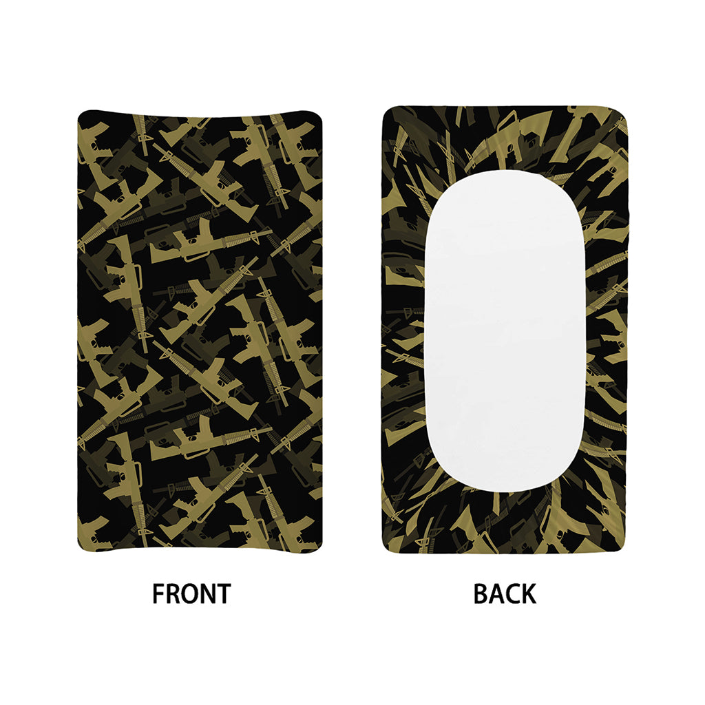 Military Guns Pattern Print Changing Pad Cover