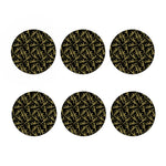 Military Guns Pattern Print Coaster Set