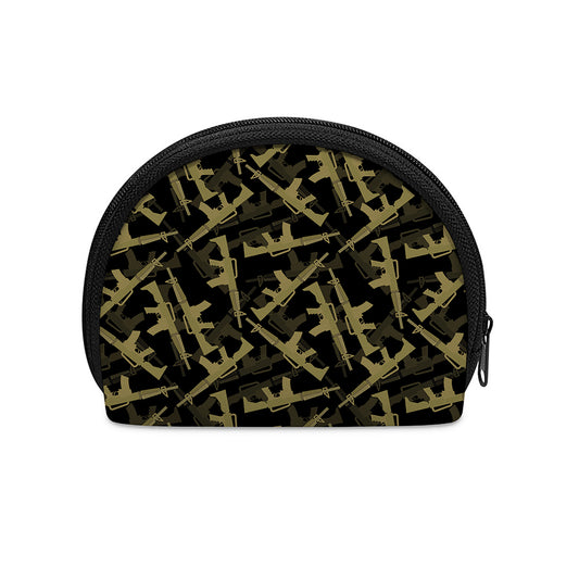 Military Guns Pattern Print Coin Purse
