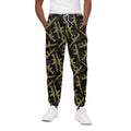 Military Guns Pattern Print Cotton Sweatpants