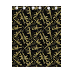 Military Guns Pattern Print Curtain