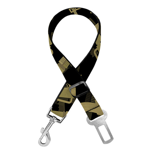Military Guns Pattern Print Dog Seat Belt