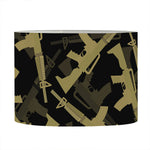 Military Guns Pattern Print Drum Lamp Shade