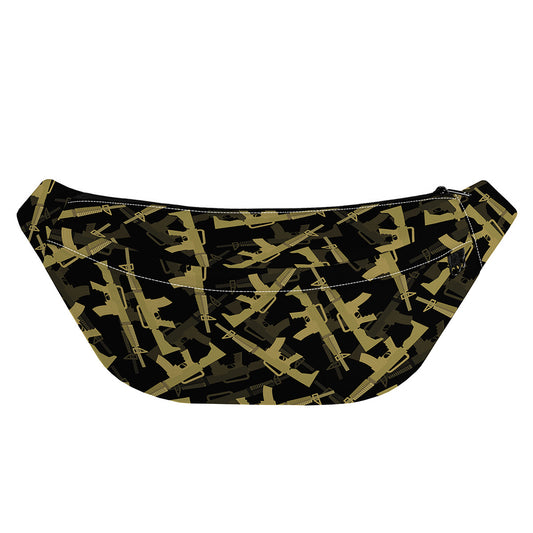 Military Guns Pattern Print Fanny Pack