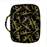 Military Guns Pattern Print Front Pocket Bible Bag