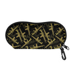 Military Guns Pattern Print Glasses Case