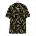 Military Guns Pattern Print Hawaiian Shirt