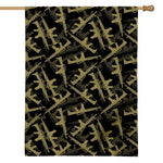 Military Guns Pattern Print House Flag