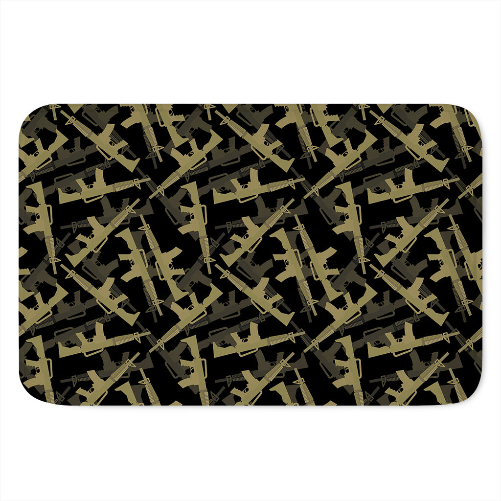 Military Guns Pattern Print Indoor Door Mat