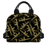 Military Guns Pattern Print Insulated Lunch Bag
