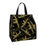 Military Guns Pattern Print Insulated Lunch Tote
