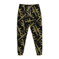 Military Guns Pattern Print Jogger Pants