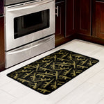 Military Guns Pattern Print Kitchen Mat