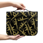 Military Guns Pattern Print Leather Bible Cover