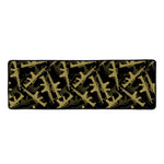 Military Guns Pattern Print Long Kitchen Mat