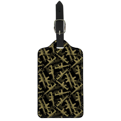 Military Guns Pattern Print Luggage Tag