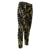 Military Guns Pattern Print Men's Compression Pants